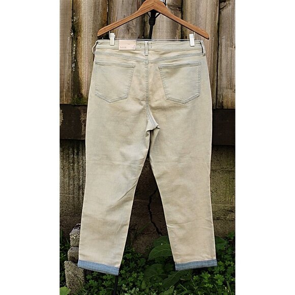 New w/Tags - sz 12 - NYDJ Margot Girlfriend Jeans in Equinox Wash, Reverse wash - Picture 2 of 13